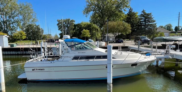 charting a fishing boat