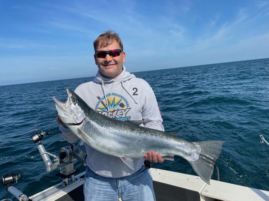 fishing on lake michigan
